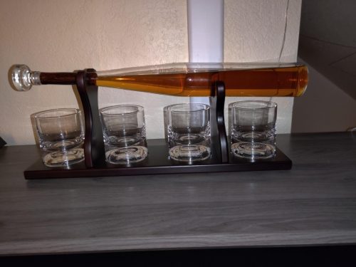 Baseball Bat Whiskey Decanter Set with 4 Glasses photo review